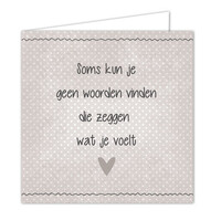 Ansichtkaart Wenskaart - Woorden