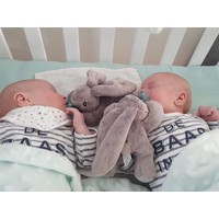 Speen met Speenknuffel Konijn grijs