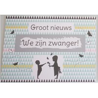 Kraskaart - We zijn Zwanger! Nordic silhouette