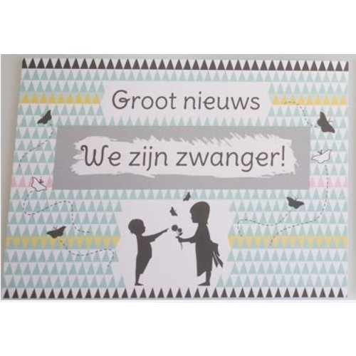Minimou Kraskaart - We zijn Zwanger! Nordic silhouette Minimou Kraskaart - We zijn Zwanger! Nordic silhouette