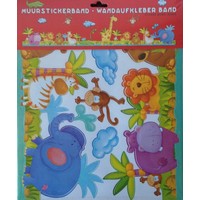 Muurstickerband Dierentuin voor kinderkamer