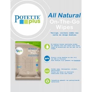 Potette Plus On the go wipes - Doekjes voor onderweg