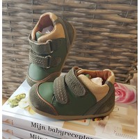 Peuter schoentjes Step up Army/Caramel Tumble Boot