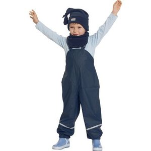 Playshoes Sneeuw broek / regenbroek Blauw. fleece gevoerd