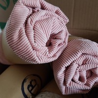 Aankleedkussen hoes -  rib poeder roze