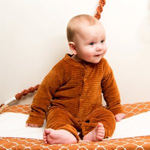 Witlof for Kids Onesie boxpakje ribfluweel - Hazel Brown