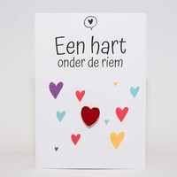 Postcard 'Een hart onder de riem'