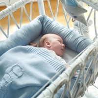 Blue bed bumper / Hoofdbeschermer