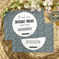 Kraskaart - Wil je mijn Peetoom zijn? - Blauw