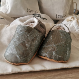 Rae root Green  Slipper - Natuurlijke babyslofjes van Kurk en Hennep