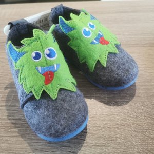 Playshoes Felt slippers - Vilten pantoffeltjes Monster