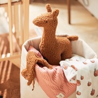 Knuffel XL Lama caramel