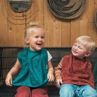 Organic Bamboo slab met lange mouwen Aspen green