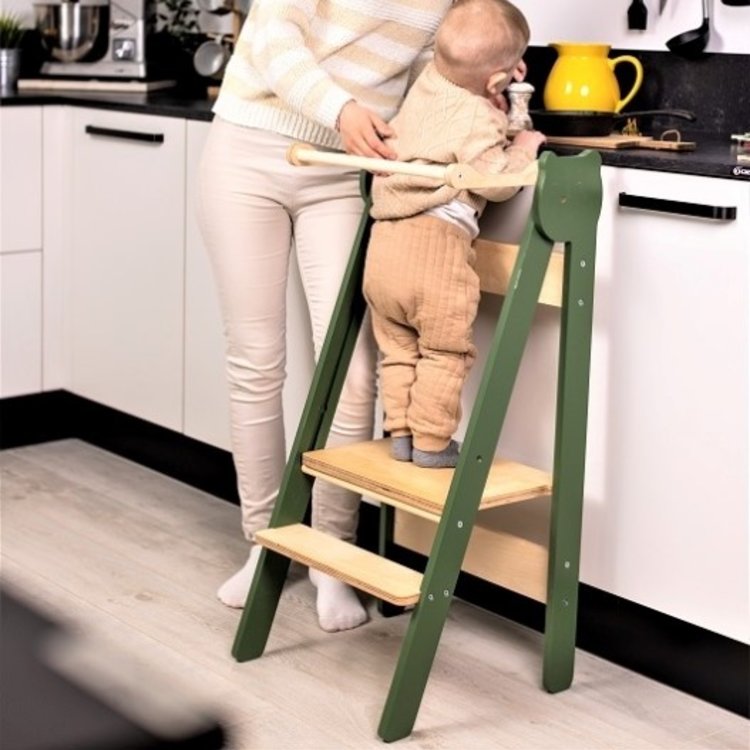 Arne tarwe kussen Opvouwbare Keuken stap kruk voor peuter - Babywinkel De Babykraam Bio en  Logisch