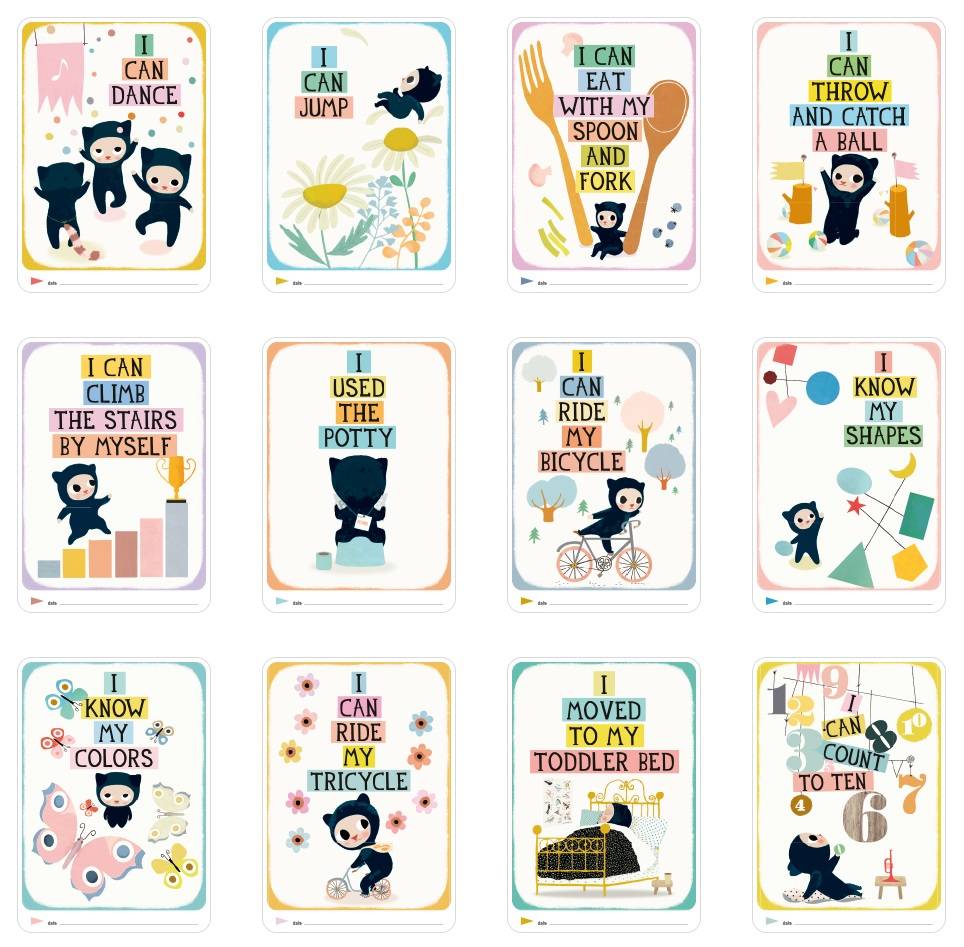 Sociologie kleur Krankzinnigheid Milestone Babycards Junior Mijlpaal-kaartjes voor kinderen van 1-4 jaar -  Babywinkel De Babykraam Bio en Logisch