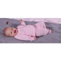 Gebreid baby broekje 100% Biologisch katoen Roze