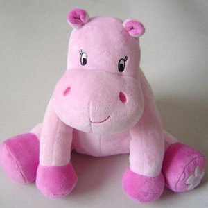 Grote Nijlpaard knuffel roze