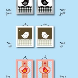 Inepien Tweeluik vogels schilderijtjes