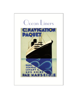 Ocean Liner Poster Postcard Pack