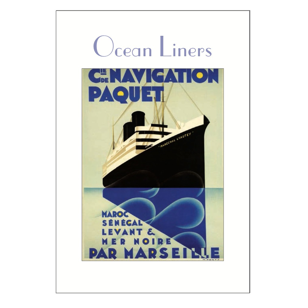 Ocean Liner Poster Postcard Pack