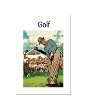 Golf Postcard Pack