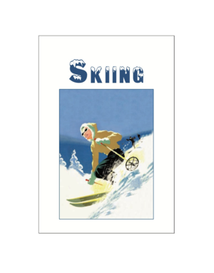 Skiing Postcard Pack PP022