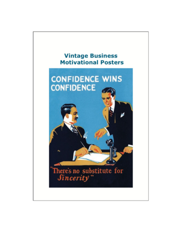 Vintage Business Motivational Posters Postcard Pack