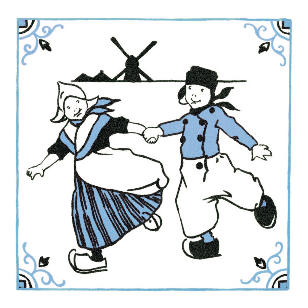 Set of6 Dutch Tiles Coasters