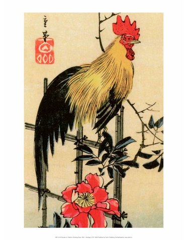 Rooster on Trellis for Climbing Rose, 1854