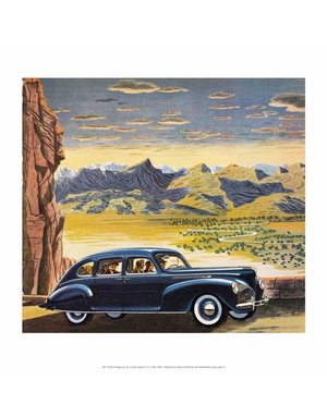 On the Highway, Vintage Car Advertising