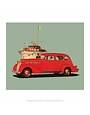 Red Studebaker Dictator, Vintage Car Advertising
