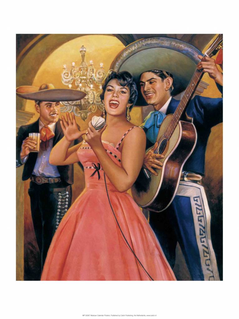 Retro Mexican Poster,