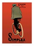 Vintage Bicycle Poster, Simplex, Amsterdam