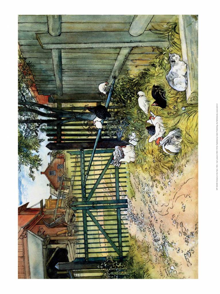 Catch Publishing Carl Larsson, Chickens in the Yard, 1904