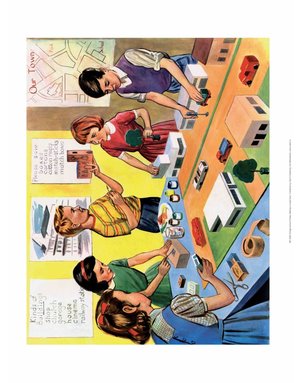 Vintage Classroom Poster -School Lesson