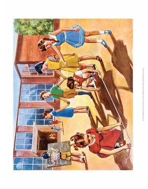 Vintage Classroom Poster - School Class Building Models