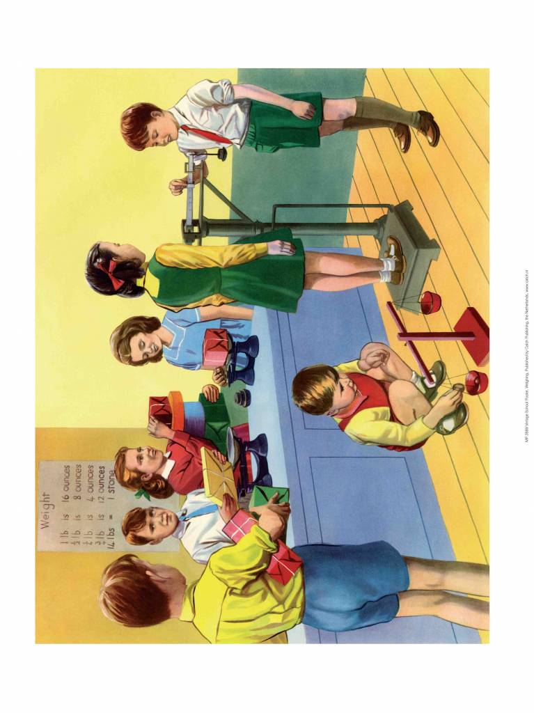 Vintage Classroom Poster - School Playground, Shadows