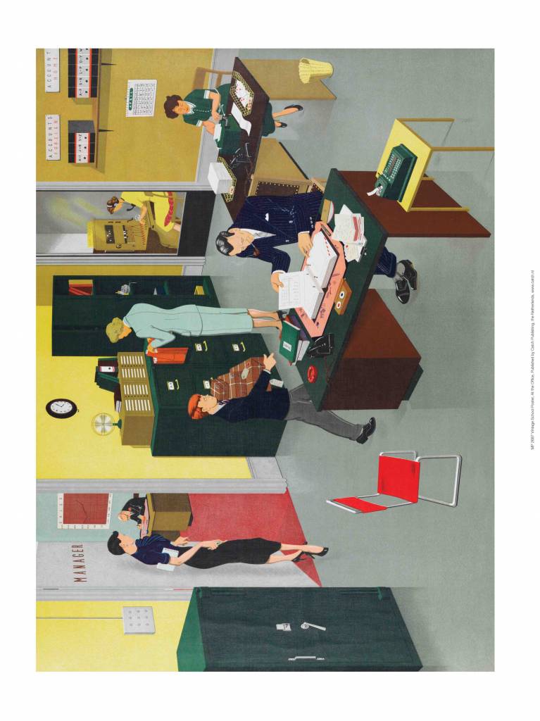 Vintage Classroom Poster - Business at the Office