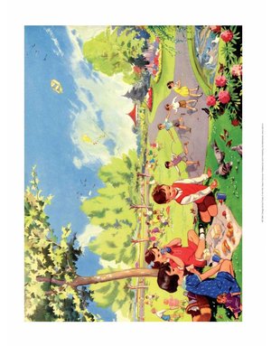 Vintage Classroom Poster - Day in the Park