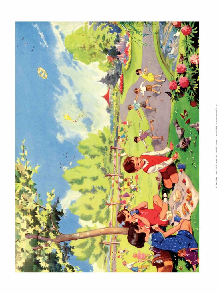 Vintage Classroom Poster - Day in the Park