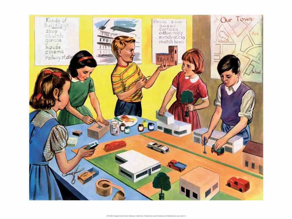 Vintage Classroom Poster -School Lesson