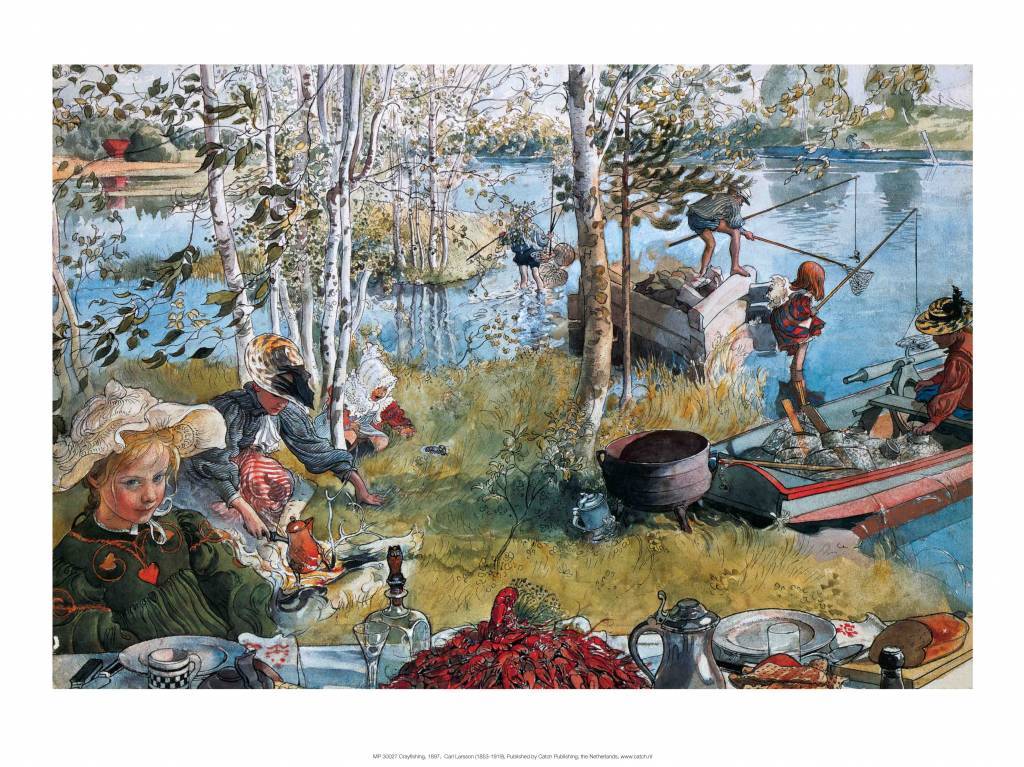 Catch Publishing Carl Larsson, Crayfishing, 1897