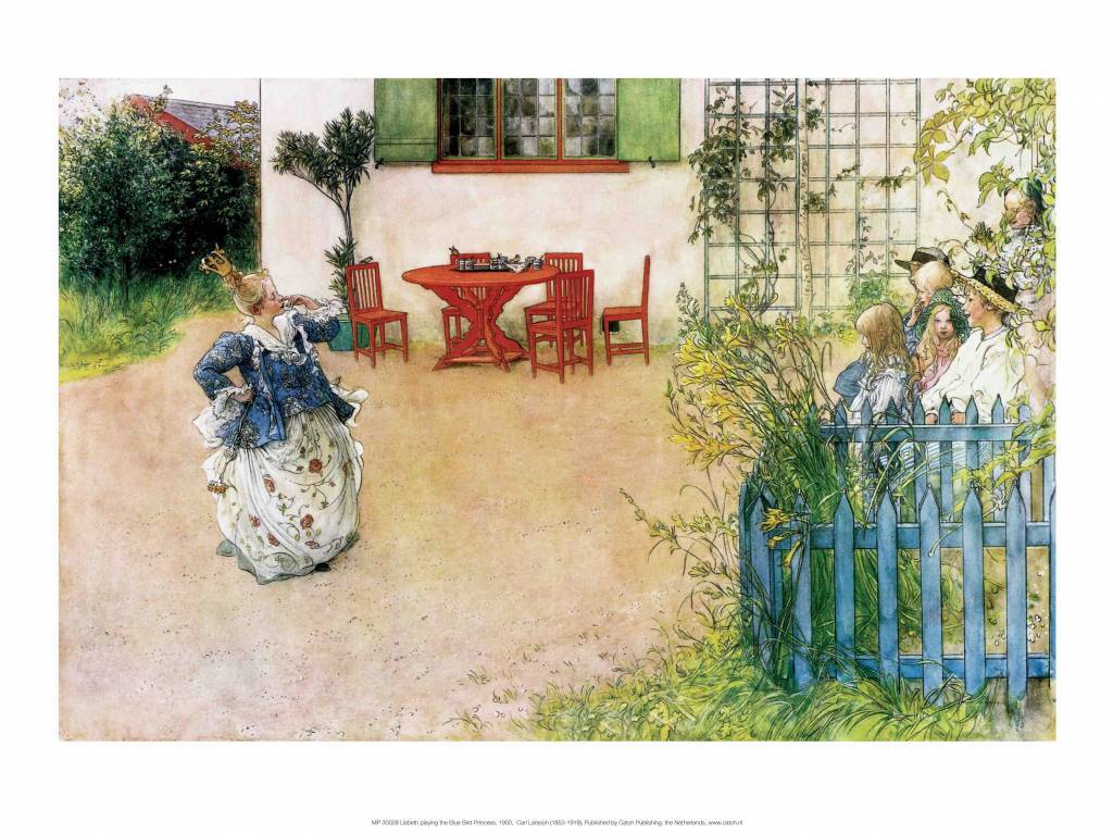 Catch Publishing Carl Larsson, Lisbeth playing the Blue Bird Princess, 1900