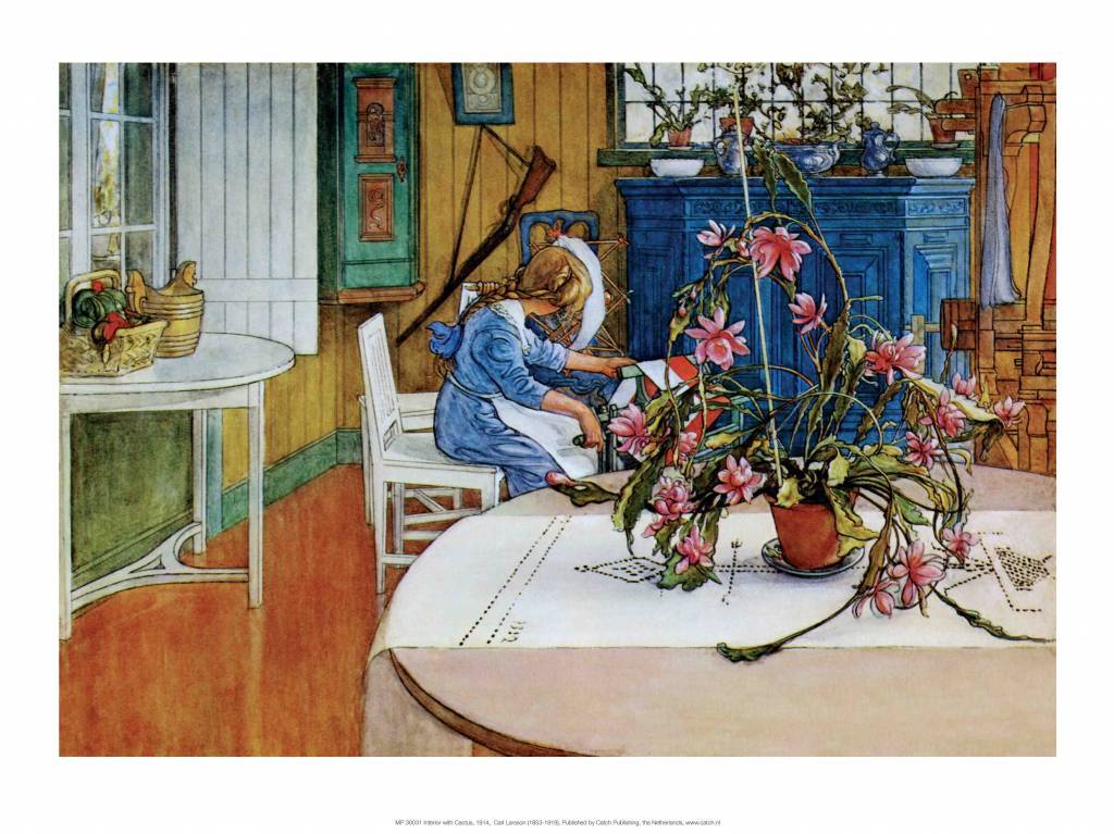 Catch Publishing Carl Larsson, Interior with Cactus, 1914