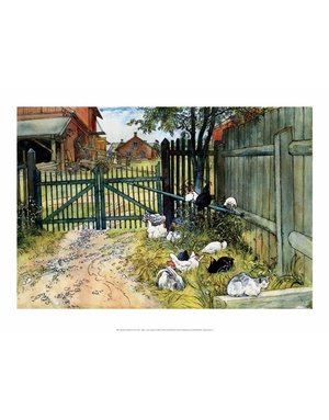 Catch Publishing Carl Larsson, Chickens in the Yard, 1904