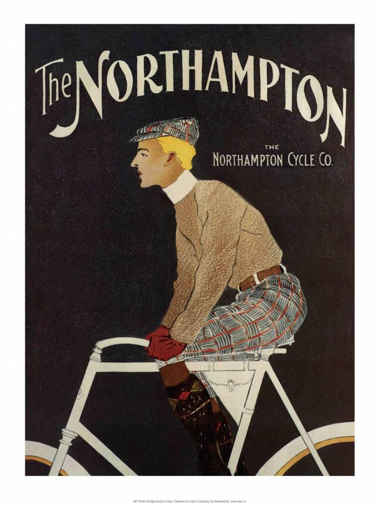 Vintage Bicycle Poster, The Northampton