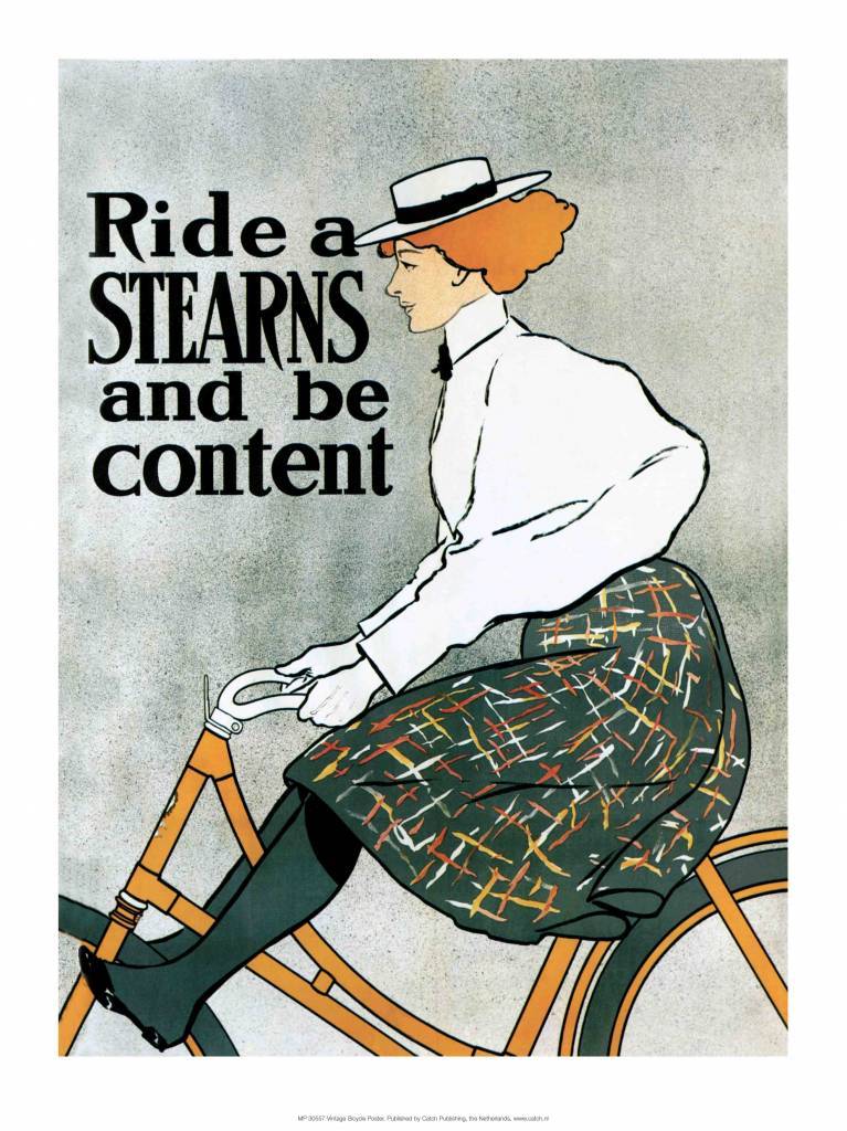 Vintage Bicycle Poster, Stearns