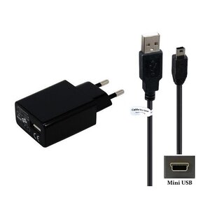 OneOne 3A lader + 1,5m USB A kabel met Mini connector geschikt voor ..