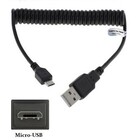 OneOne 0,7m Spiraal USB A kabel met micro connetor geschikt voor ..