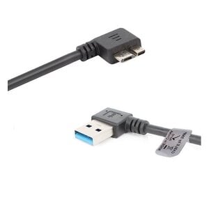 OneOne 0,23m Haakse Micro USB 3.0 kabel geschikt voor externe harde schijf/portable harde schijf van Lenovo